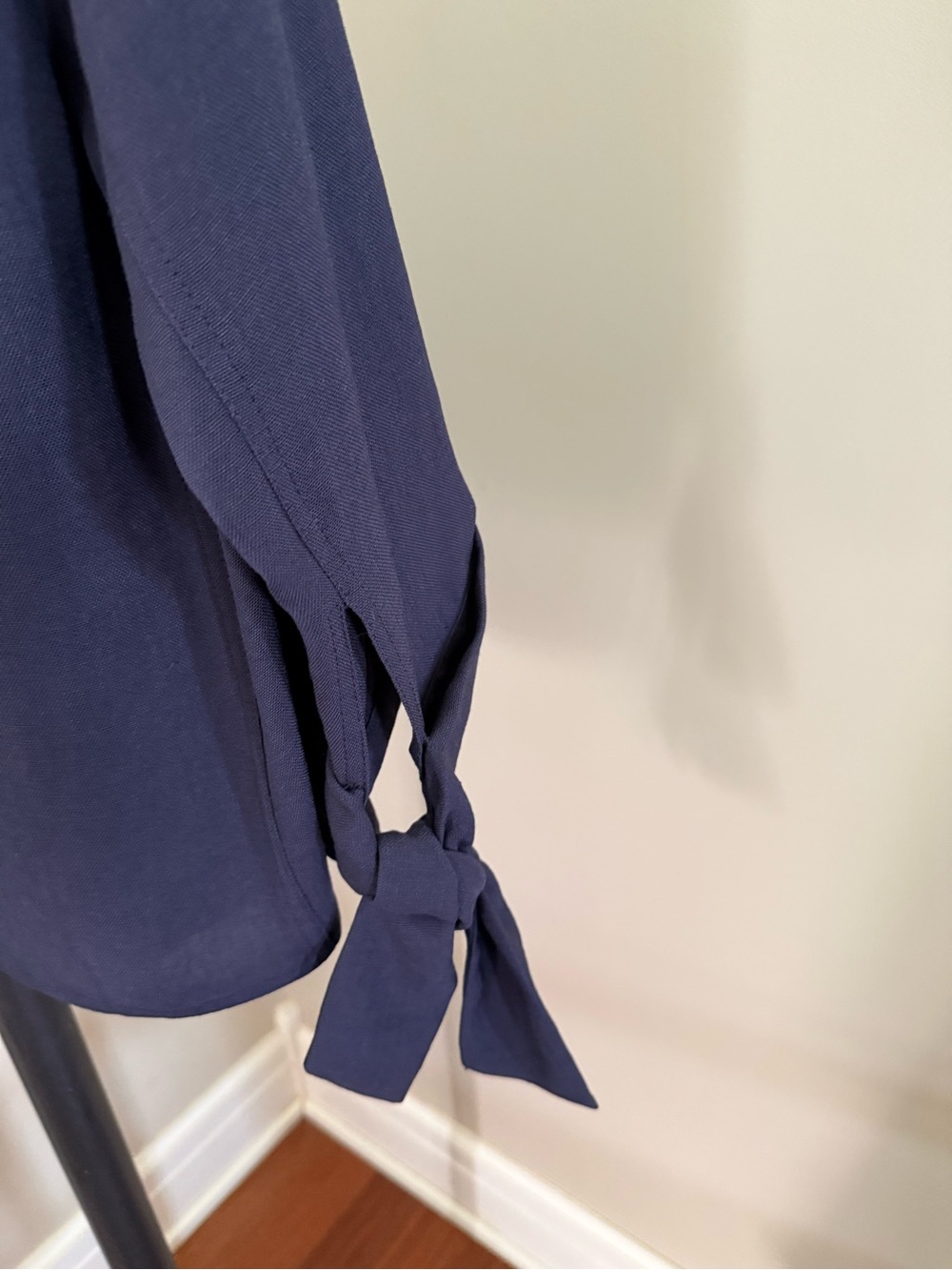 Lafayette 148 New York Navy Open-Front Lightweight Jacket - Picture 4 of 5